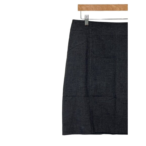 Coldwater Creek Petite 12P Gray Wool Blend Pencil Skirt - Picture 6 of 12